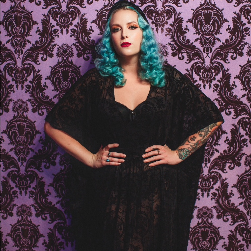 Unique Vintage Black Caftan